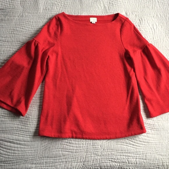Red Bell Sleeve top - Picture 1 of 1